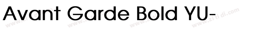 Avant Garde Bold YU字体转换